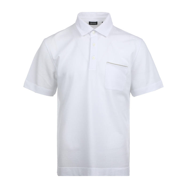Ermenegildo Zegna SS25 Polo Shirt Men's White