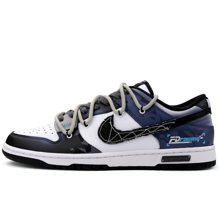 Nike Nike Dunk Starlight Speed Trail Slip Resistant Abrasion Resistant Low top Skateboard Shoes Unisex Blue Black