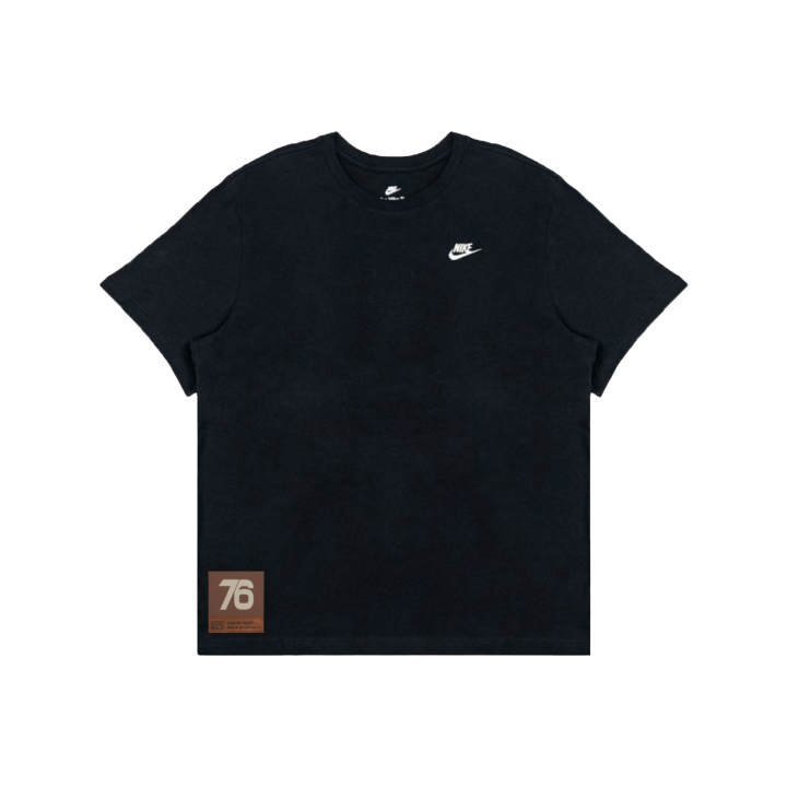 Nike Nike T Shirts Men's Black Crew Neck Moderate Straight Fit