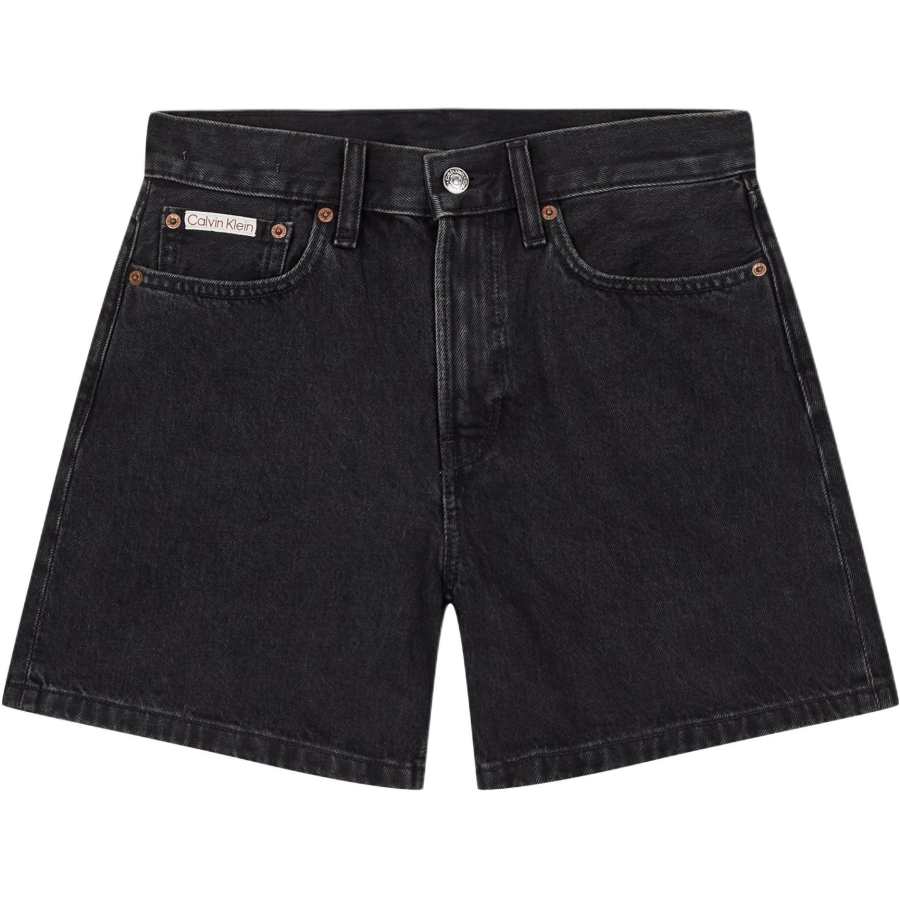 CALVIN KLEIN Denim Shorts Women's Black