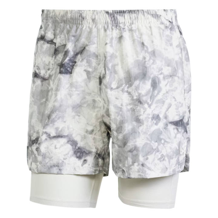 Adidas Adidas Free Shipping With AdiClub Own The Run Spray Dye 2 In 1 Short