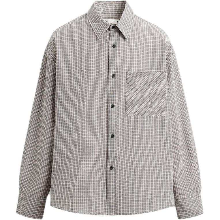 ZARA Shirts Men's Pink Lapel Moderate