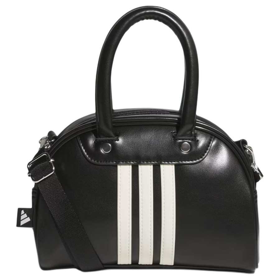 Adidas Adidas Polyurethane Bowling Bag, Handbag Mini Women's Black