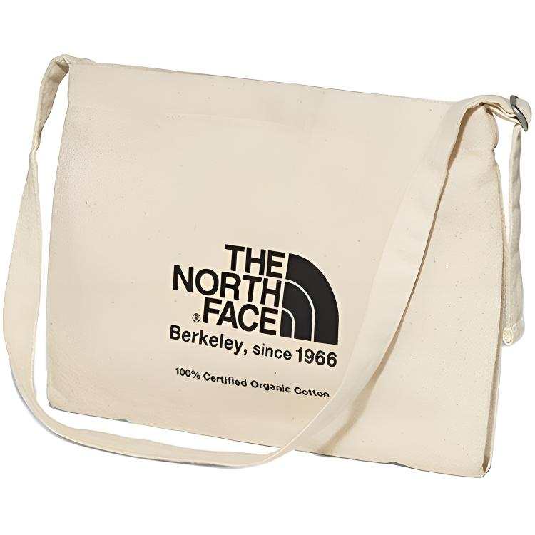 THE NORTH FACE 10L Reusable Bag Crossbody Bag Outdoor Bag Cotton White Black Unisex