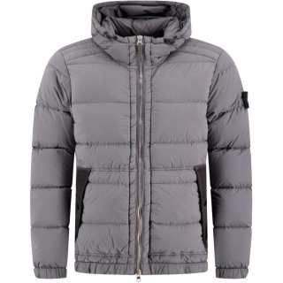 STONE ISLAND Down Jacket Unisex Concrete Gray