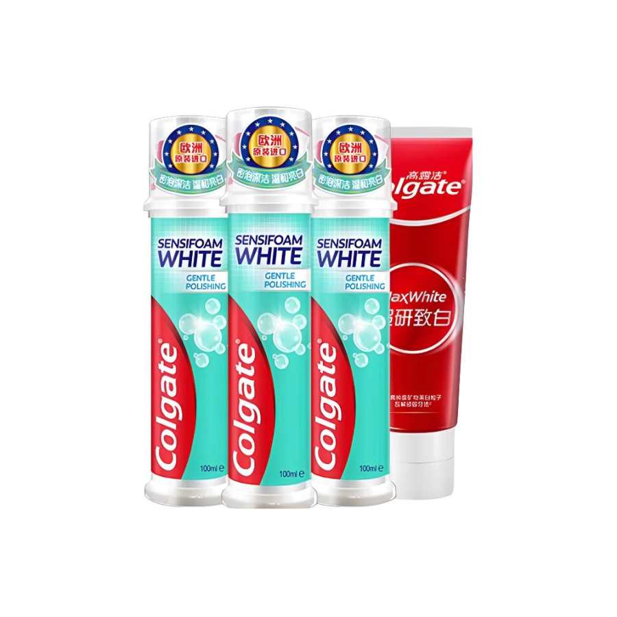 COLGATE Upright Toothpastes Cleaning Four Piece Set