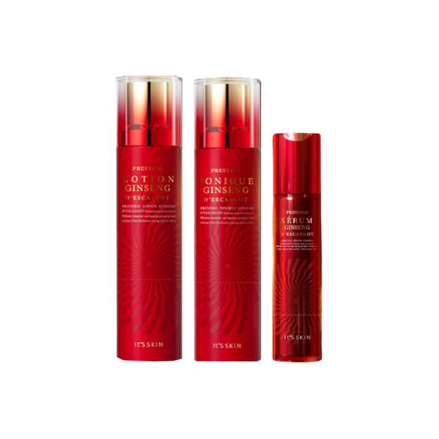 It'S SKIN YISI Ginseng Radix Et Rhizoma Rubra Soothing Skincare Sets Stabilizing Hydrating 140ml+140ml+50ml