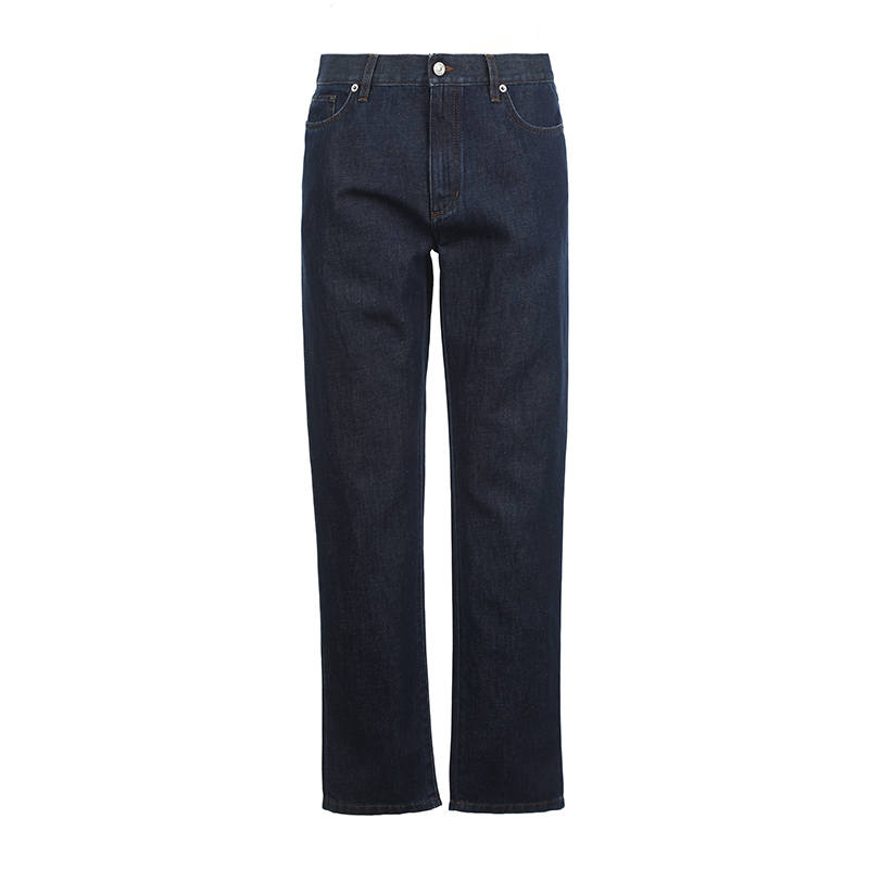 Ermenegildo Zegna Jeans Men's Blue Moderate Straight Fit Pants