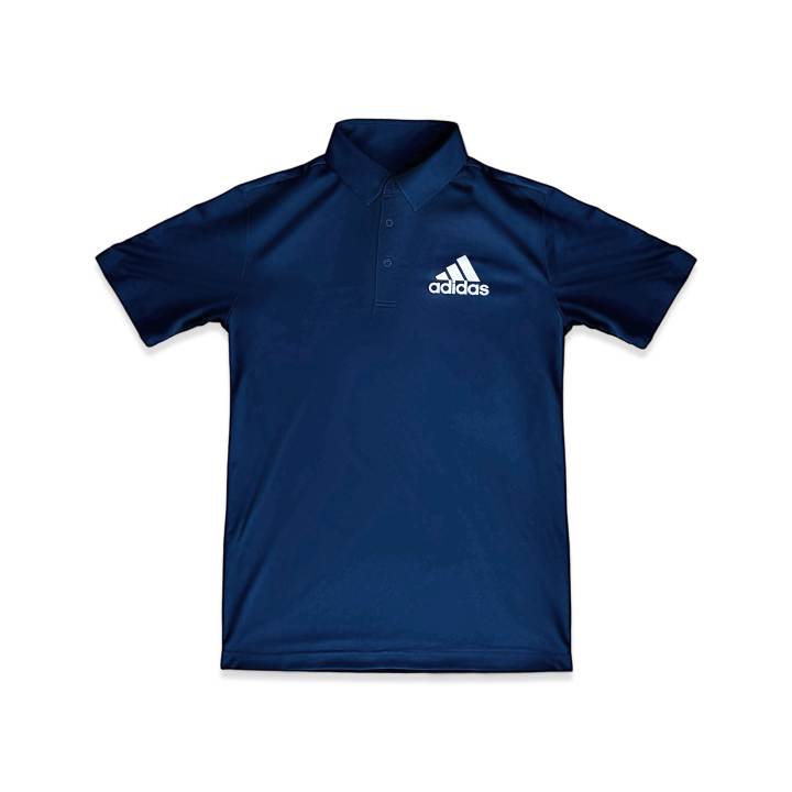 Adidas Adidas Short Sleeved Polo Shirt Men's Navy Blue