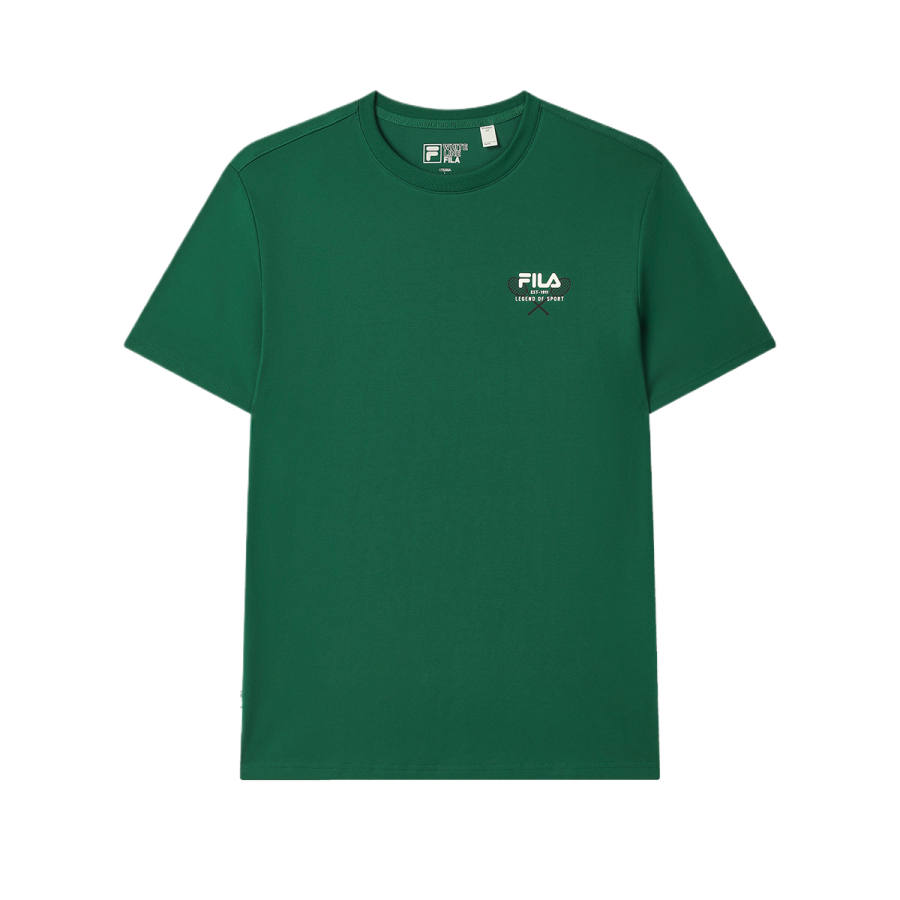 FILA ORIGINALE T Shirts Men's Green Crew Neck