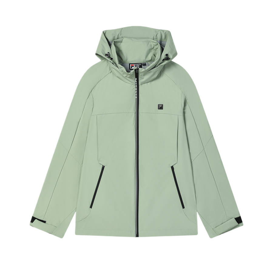 FILA WHITE Jackets Men's Emerald Green Hooded Non Detachable Moderate Other