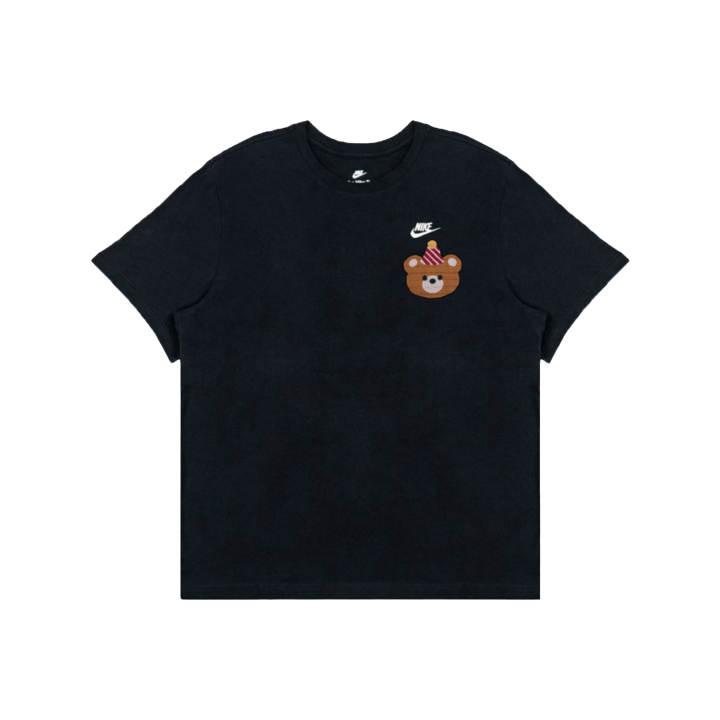Nike Nike T Shirts Men's Black Crew Neck Moderate Straight Fit