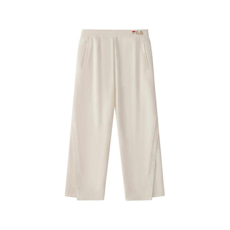 FILA KIDS Feile Kids' Knitted Fabric Pants Vintage White Teenagers