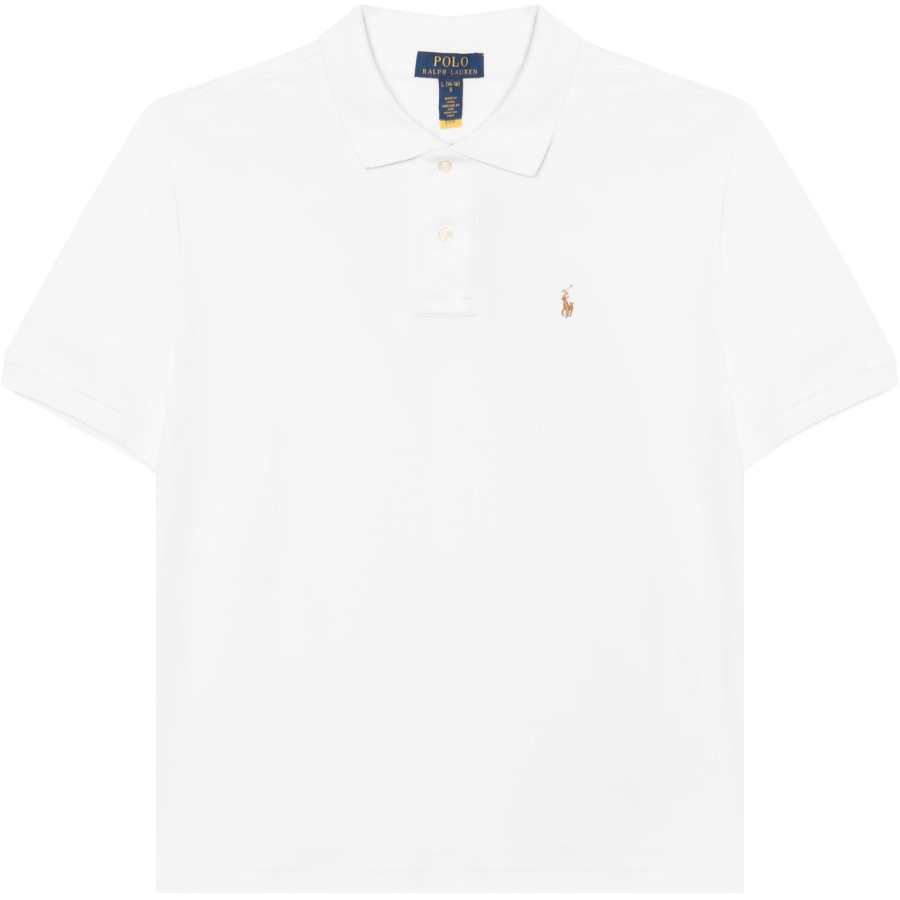 Polo Ralph Lauren Cotton Short Sleeved Solid Color Polo Shirt Standard White Kids'