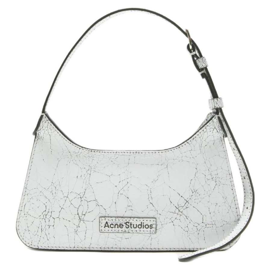 Acne Studios Acne Studios Platt Leather One Shoulder Handbag Women's White