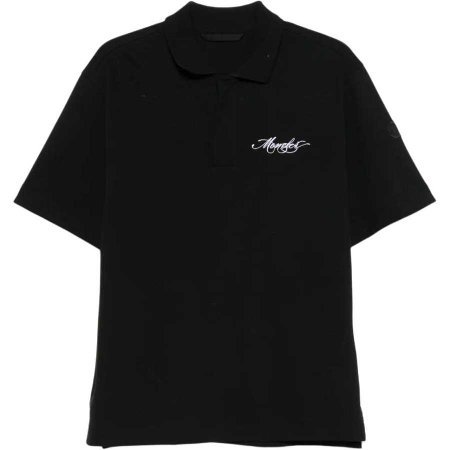 Moncler logo-embroidered polo shirt