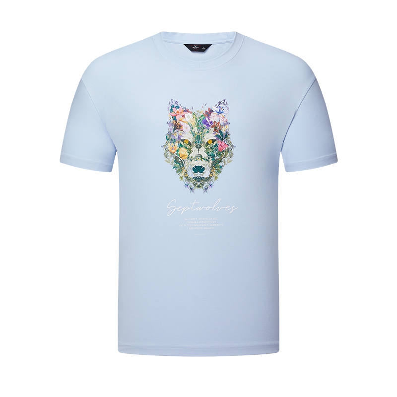 SEPTWOLVES SEPTWOLVES T Shirts Men's Crew Neck Thin
