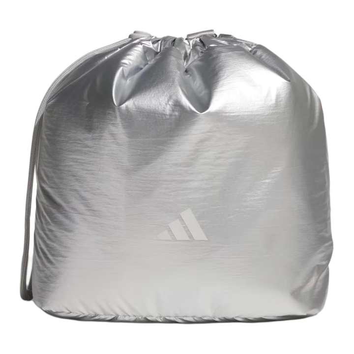 Adidas Adidas Polyurethane Crossbody Bag, Shoulder Bag Small Unisex Silver