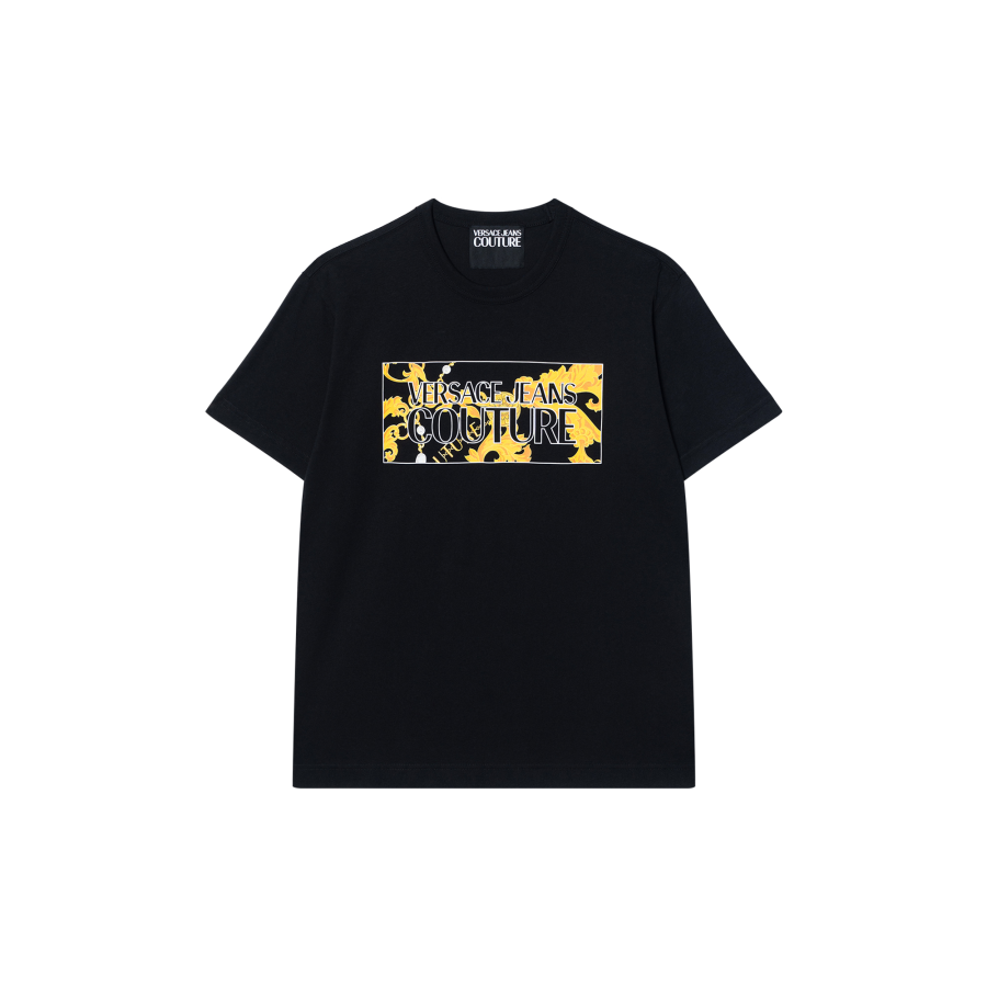 VERSACE JEANS COUTURE Logo Printed Crewneck T-Shirt