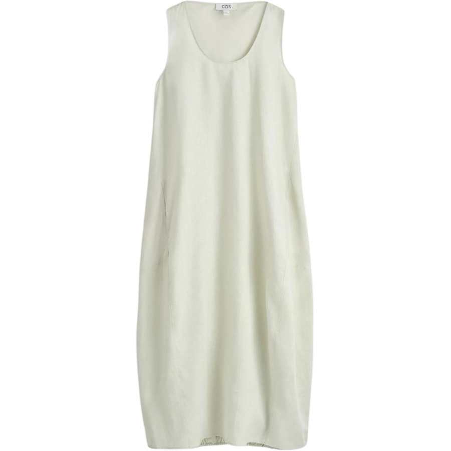 COS Sleeveless Dresses Women's Light Green Crew Neck Moderate