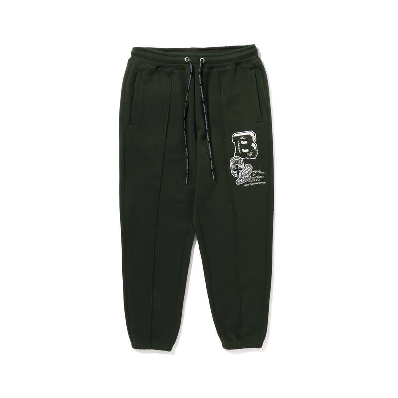 A BATHING APE Bape College Badges Sweatpants
