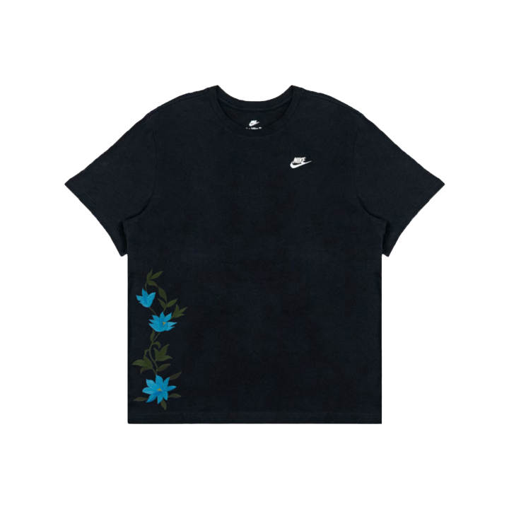 Nike Nike Swoosh T Shirts Men's Black Crew Neck Moderate Straight Fit