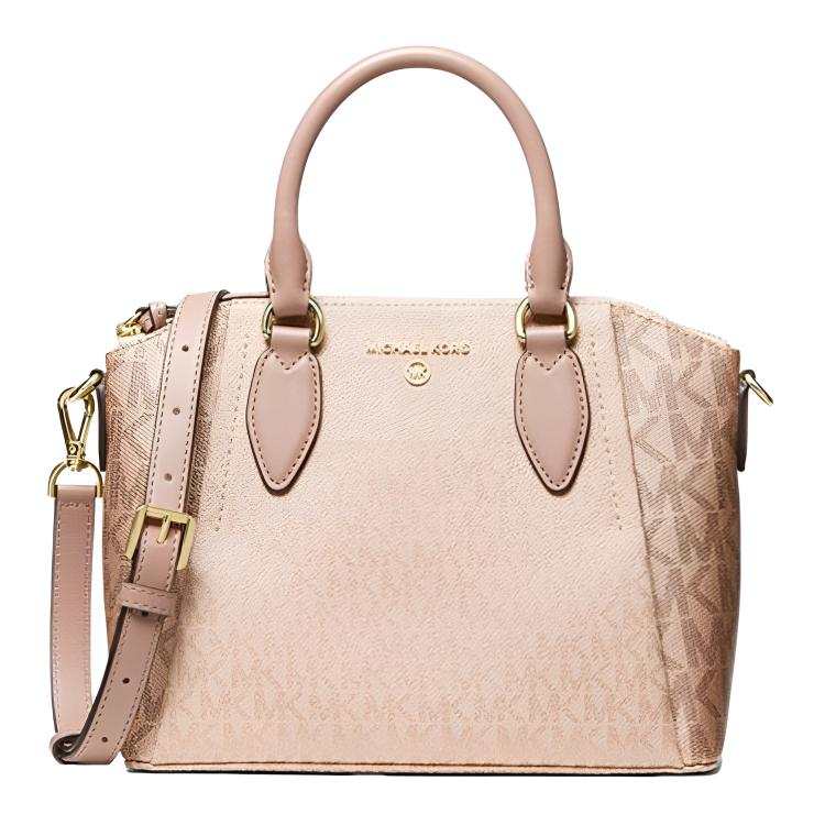 MICHAEL KORS Sienna Coated Canvas Handbag Women's Ballet Pink