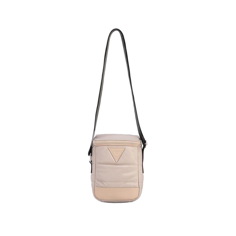 GUESS Polyester Crossbody Bag, Shoulder Bag Unisex Black/Beige Brown/Light Denim Blue