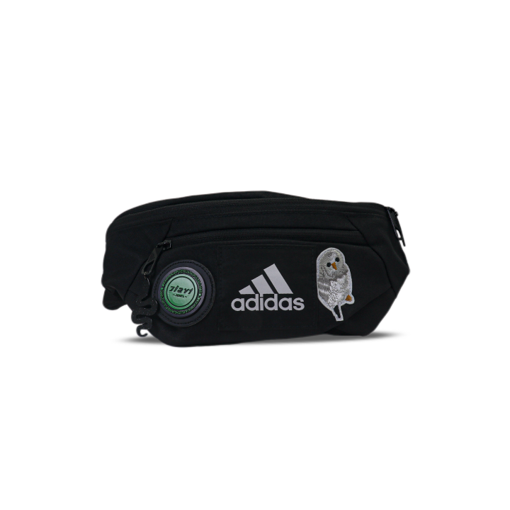 Adidas Adidas Fabric White Owl Fanny Pack Unisex Black