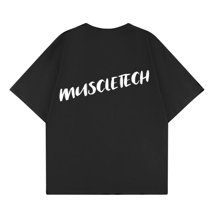 MUSCLETECH T Shirts Unisex Crew Neck Moderate Straight Fit