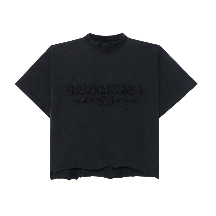 Balenciaga SS25 T Shirt Regular Fit Unisex Black