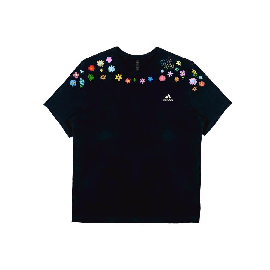Adidas Adidas T Shirts Unisex Black Crew Neck Straight Fit