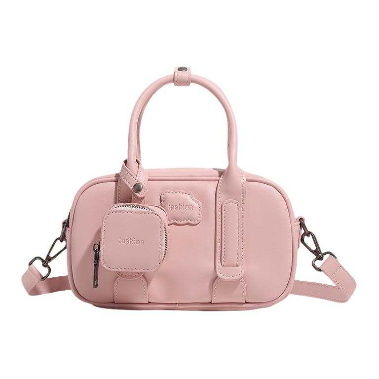 PAYOT Synthetic Leather Bowling Bag, Handbag Women's Strawberry Cookies/Caramel Cookies