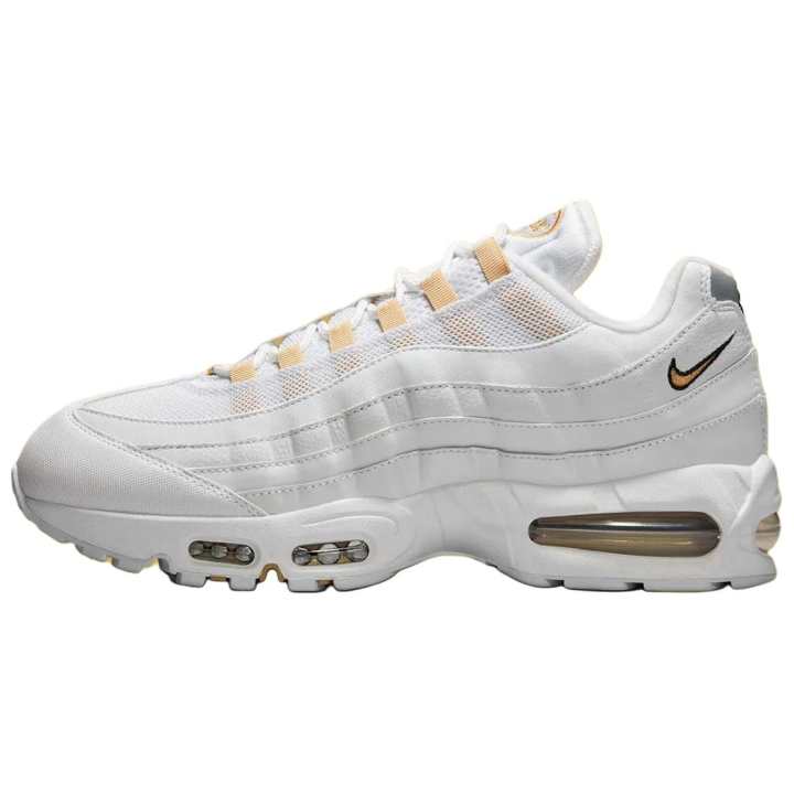 Nike Nike Air Max 95 Abrasion Resistant Low top Casual Running Shoes Men's White