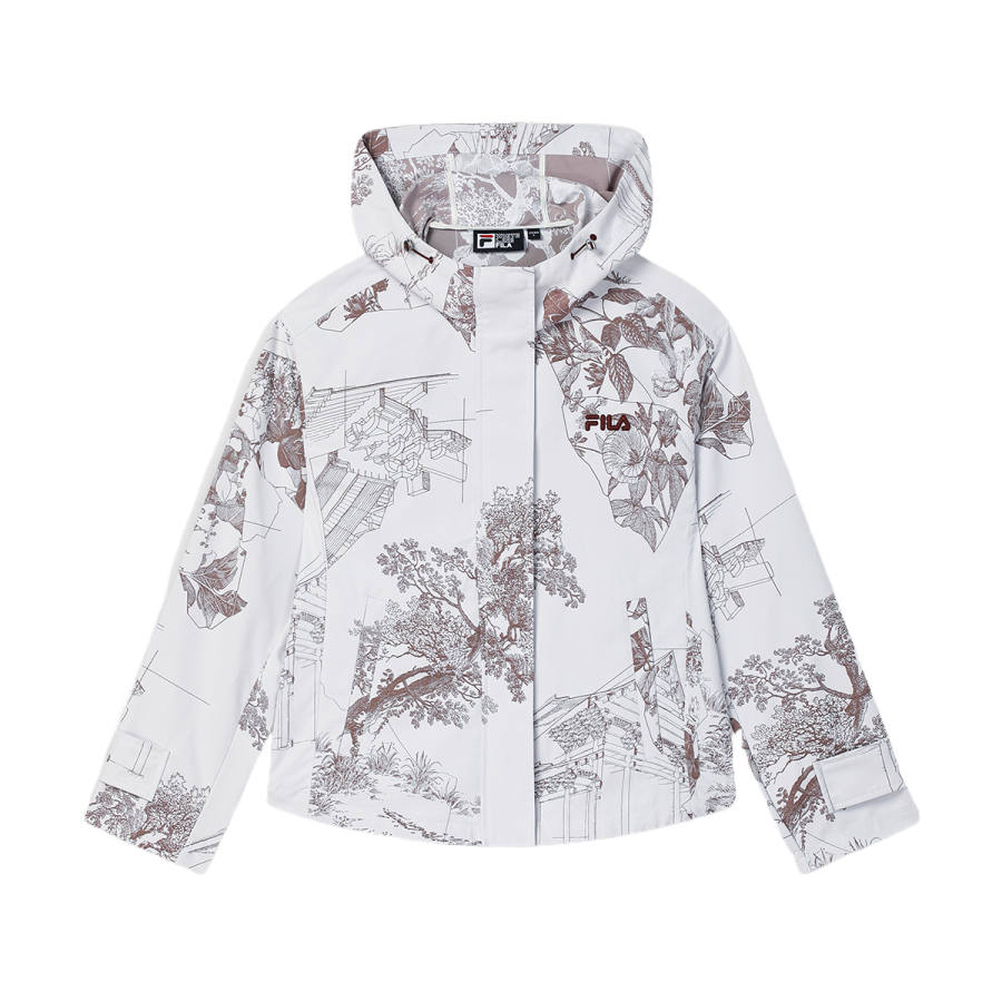 FILA Heritage Jackets Women's All Over Print Hooded Non Detachable Moderate Other