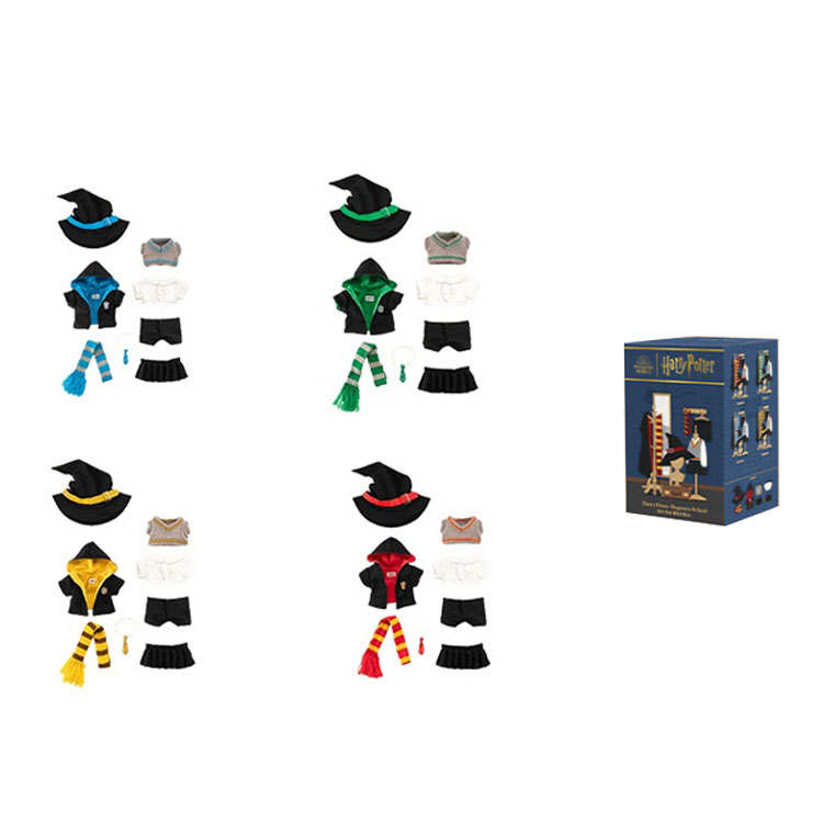 POP MART Harry Potter Characters Hogwarts Preppy Doll Outfits Mystery Boxes Single Mystery Box/Full Box 4 Pcs