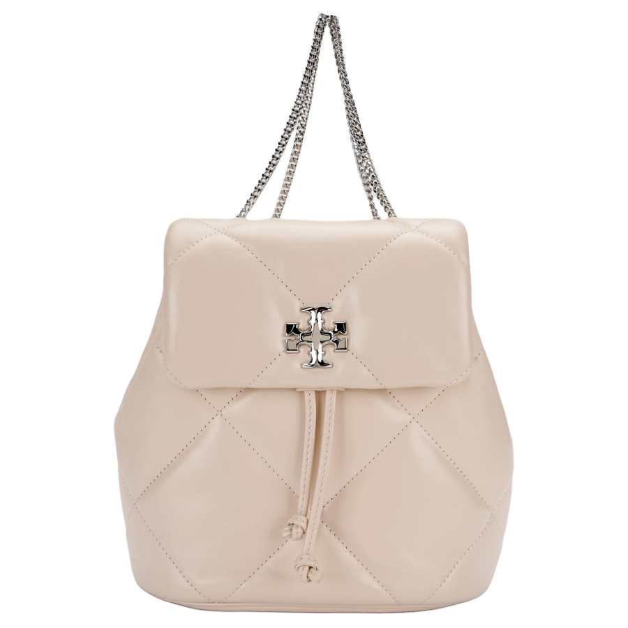 TORY BURCH Kira Cow Leather Backpack Mini Women's Soft Powder