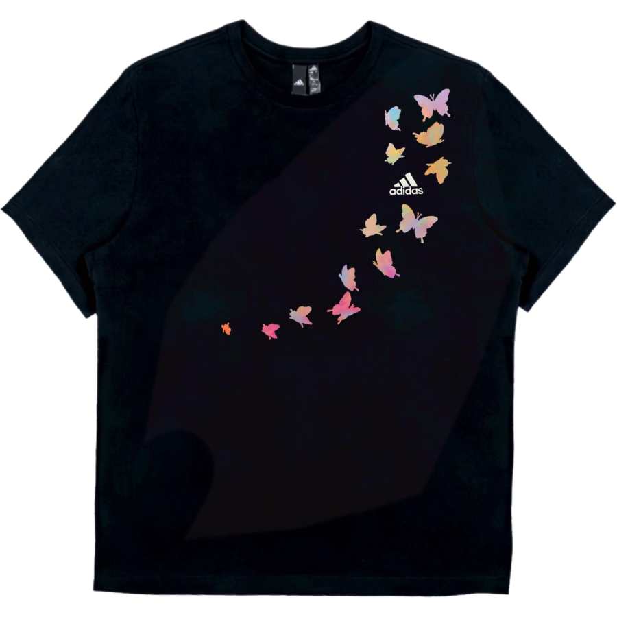 Adidas Adidas T Shirts Unisex Black Crew Neck Straight Fit