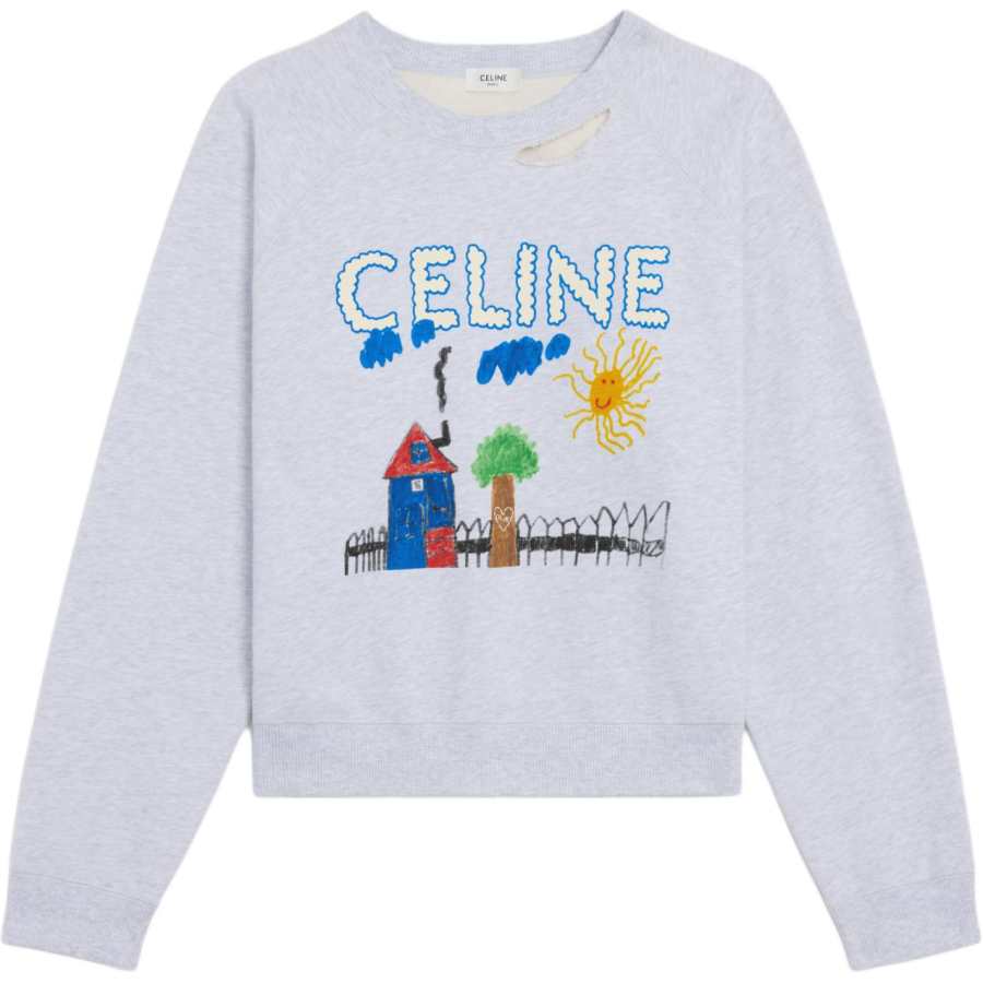 CELINE CELINE Logo Printed Crewneck Sweatshirt
