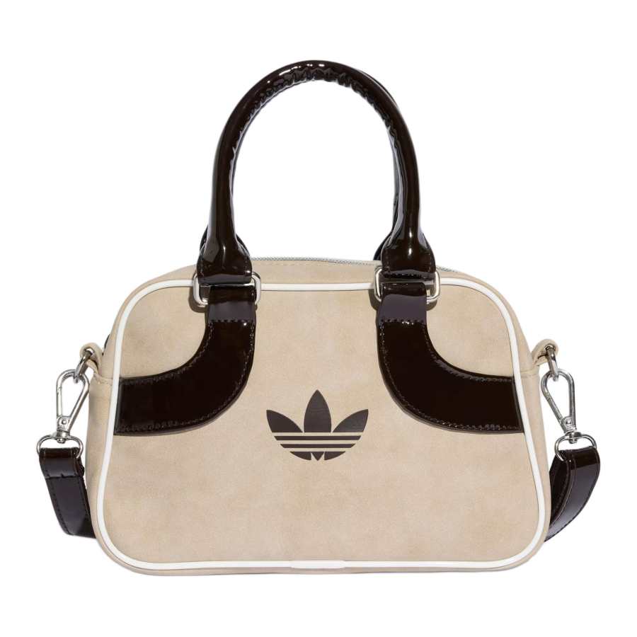 Adidas Originals Polyurethane Bowling Bag, Handbag Mini Women's Brown
