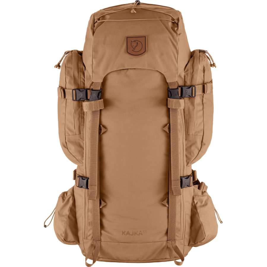 Fjallraven 55L Outdoor Bags Polyamide Khaki Unisex