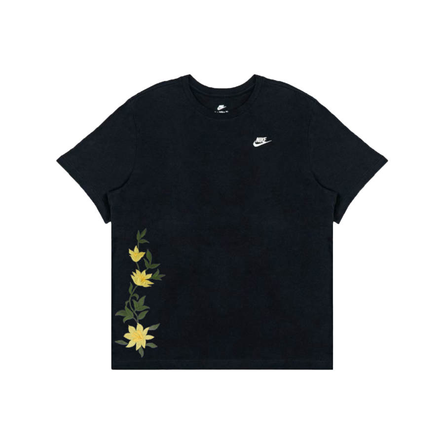 Nike Nike T Shirts Men's Black Crew Neck Moderate Straight Fit
