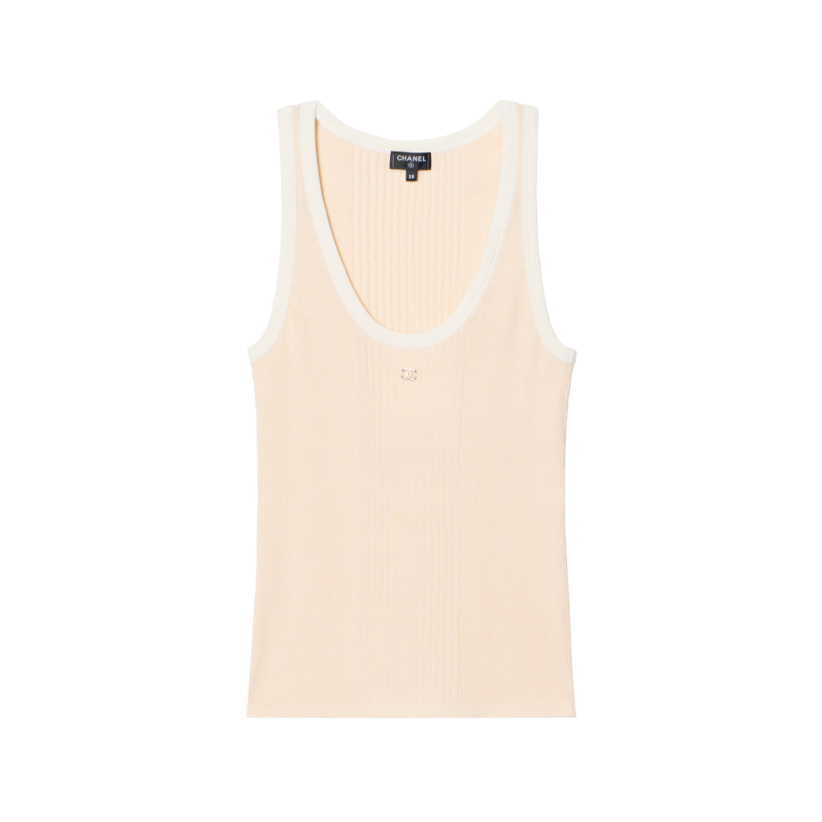 CHANEL Tank Top Women's Light Orange