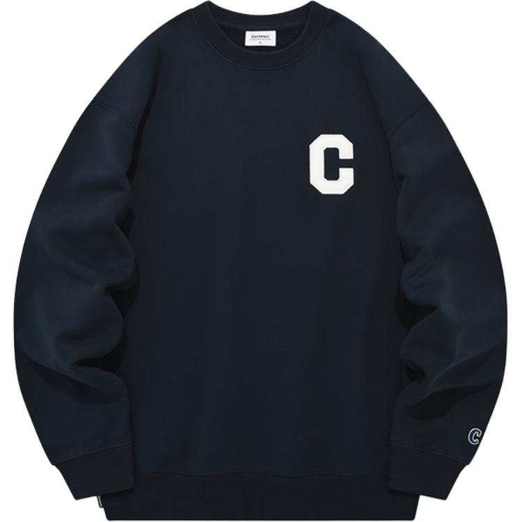 COVERNAT Sweatshirts Unisex Pigment Blue Crew Neck Moderate Regular