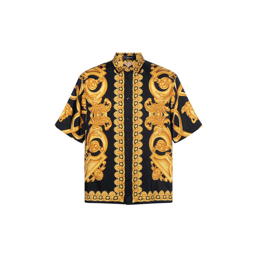 VERSACE VERSACE Shirts Men's Black Moderate Other