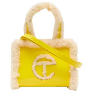 UGG Telfar Collaboration Genuine Leather Shoulder Bag, Crossbody Bag, Handbag Small Women's Yellow