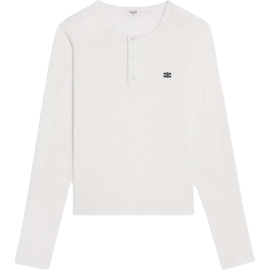CELINE CELINE T Shirts Men's White Crew Neck Moderate