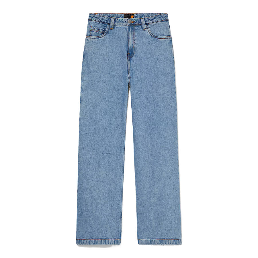 Timberland Jeans Women's Light Blue Moderate Wide Leg Pants