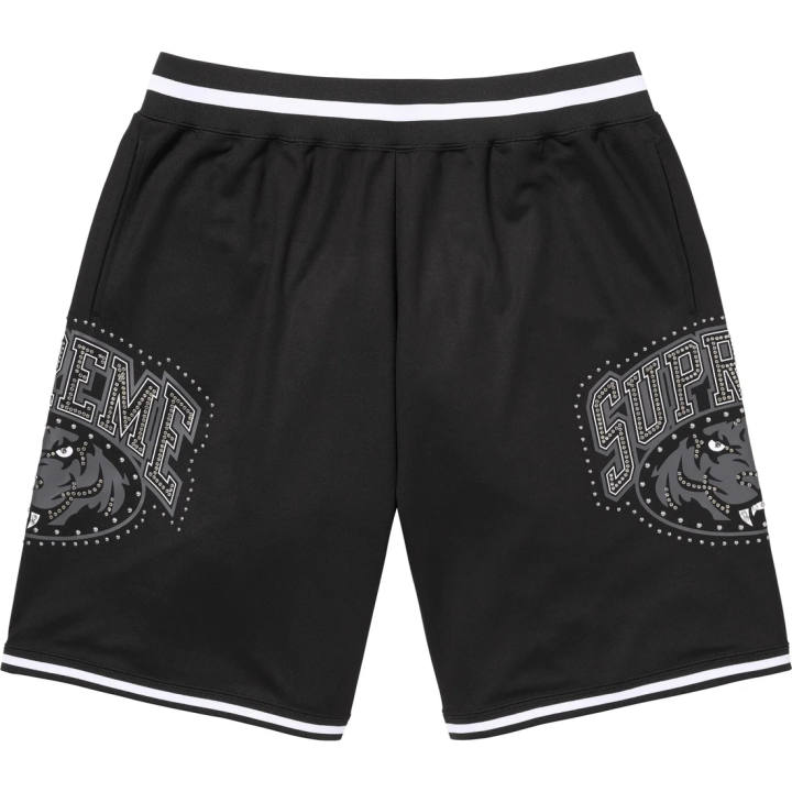 Supreme Supreme Tiger logo Studded Basketball Shorts