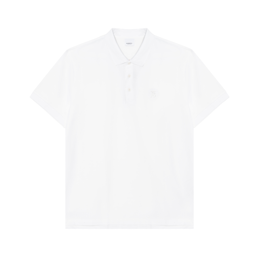 Burberry Monogram Motif Piqué Polo Shirt